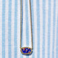 Elisa Necklace Gold Cobalt Blue Mosaic - She Chester