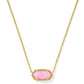 Elisa Necklace Gold Light Carnation Pink Opal - She Chester