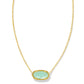 Elisa Necklace Gold Light Green MOP - She Chester