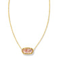 Elisa Necklace Gold Light Pink Iridescent Abalone - She Chester