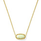 Elisa Necklace Gold Light Yellow Opal - She Chester