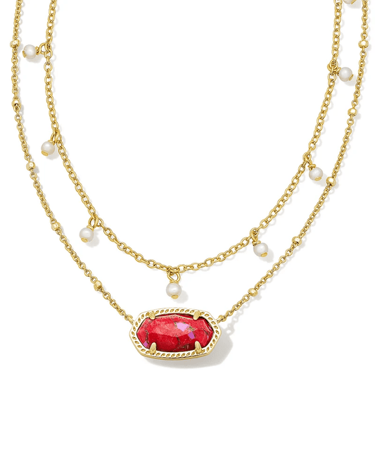 Elisa Pearl Gold Bronze Red Fuchsia - She Chester