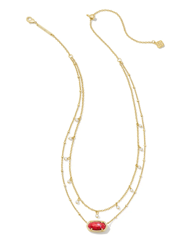 Elisa Pearl Gold Bronze Red Fuchsia - She Chester