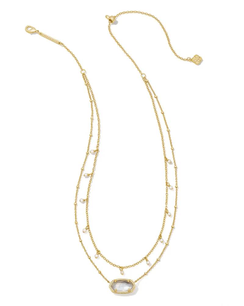 Elisa Pearl Neck Gold Ivory MOP - She Chester