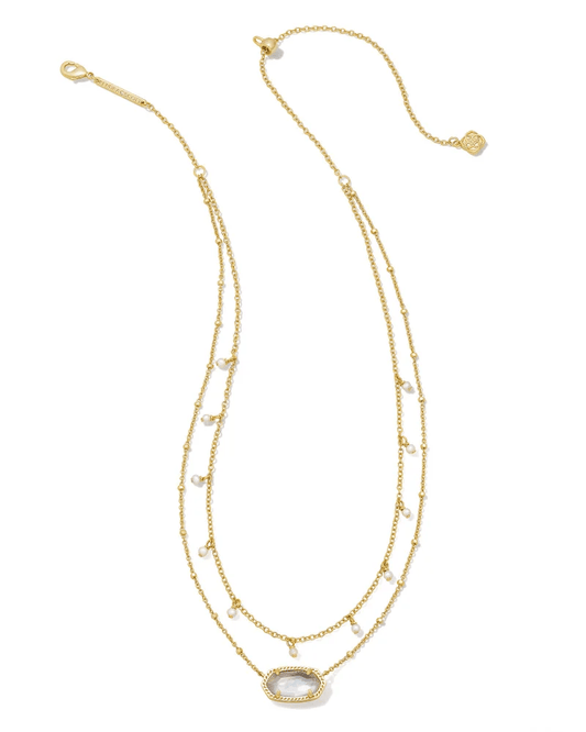 Elisa Pearl Neck Gold Ivory MOP - She Chester