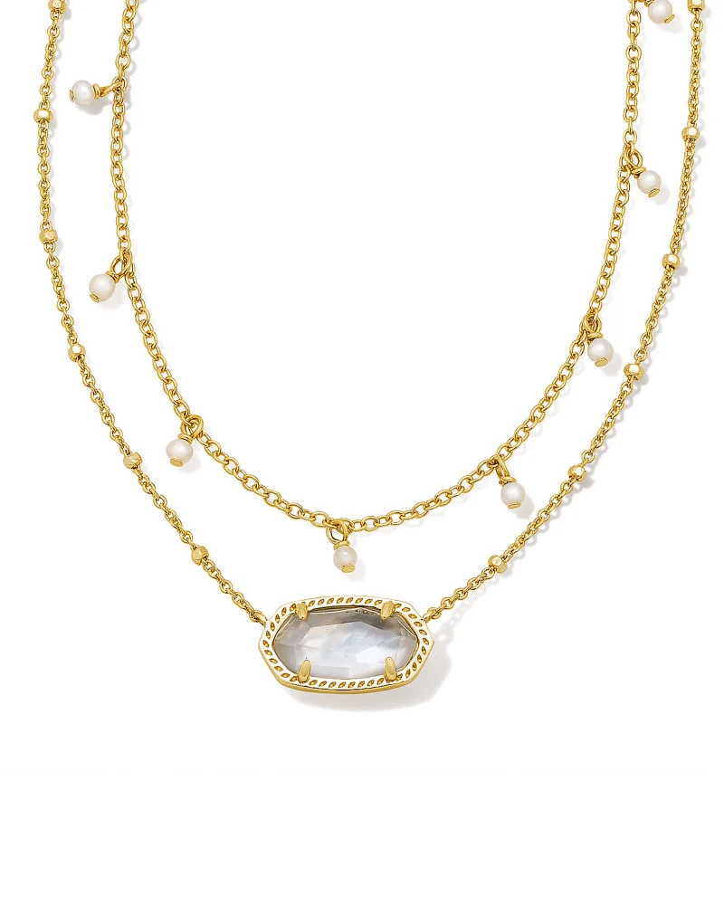 Elisa Pearl Neck Gold Ivory MOP - She Chester