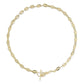 ELISA TOGGLE LINK AND CHAIN NECKLACE GOLD WHITE CZ - She Chester
