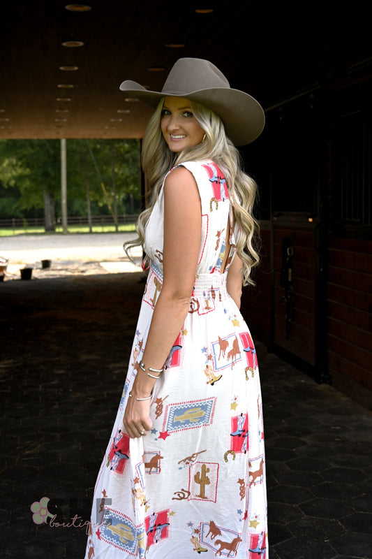 Ella Western Maxi Dress - She Chester
