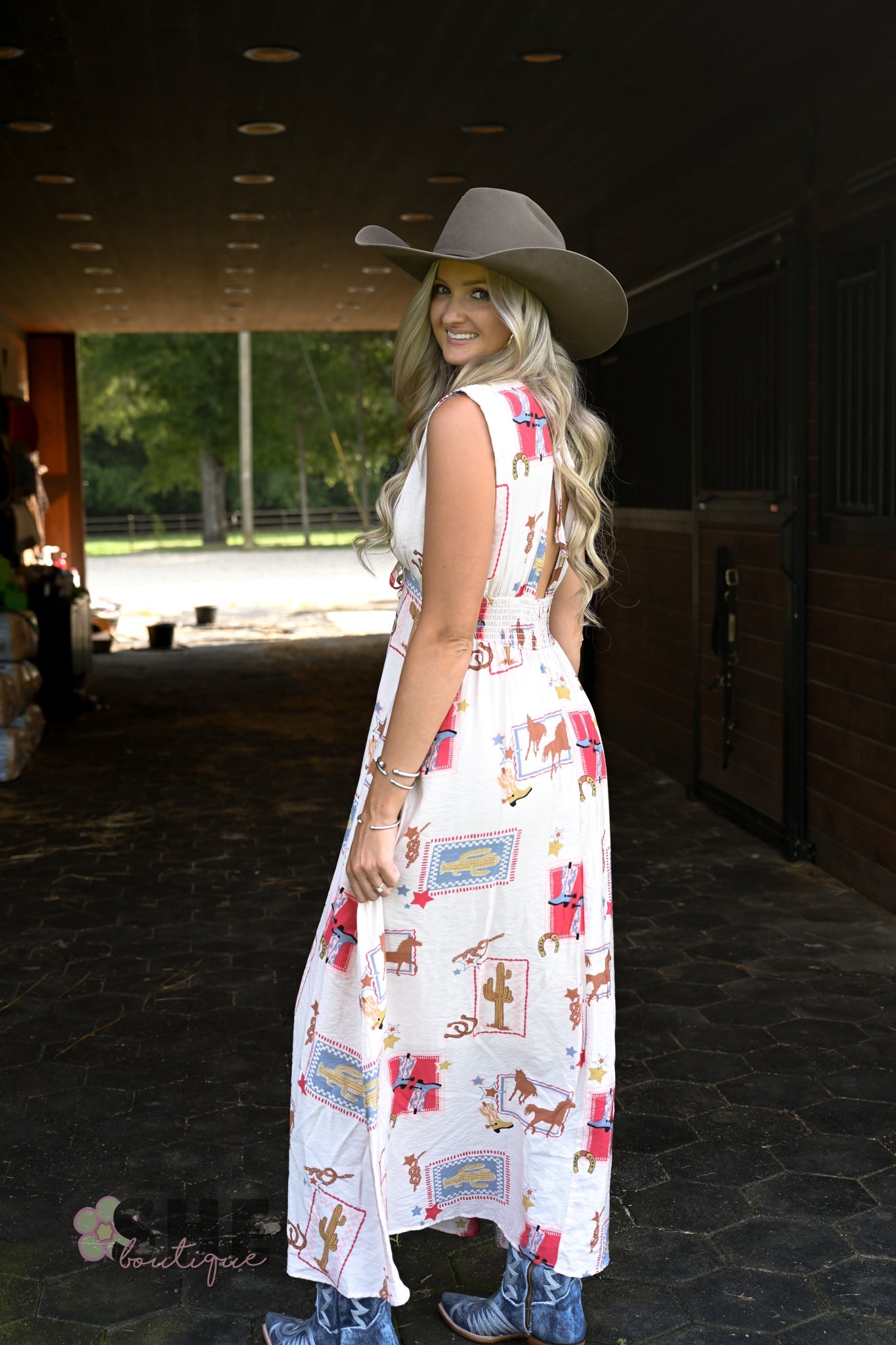 Ella Western Maxi Dress - She Chester
