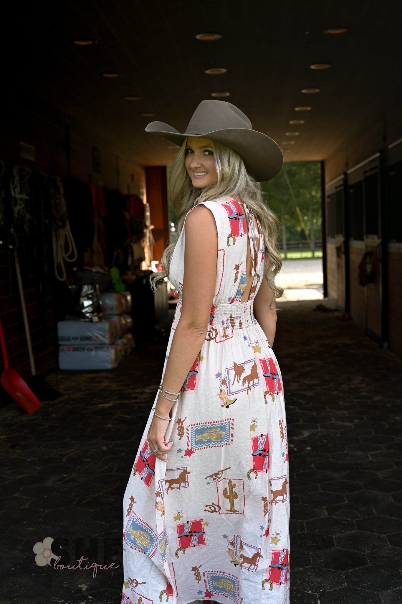 Ella Western Maxi Dress - She Chester