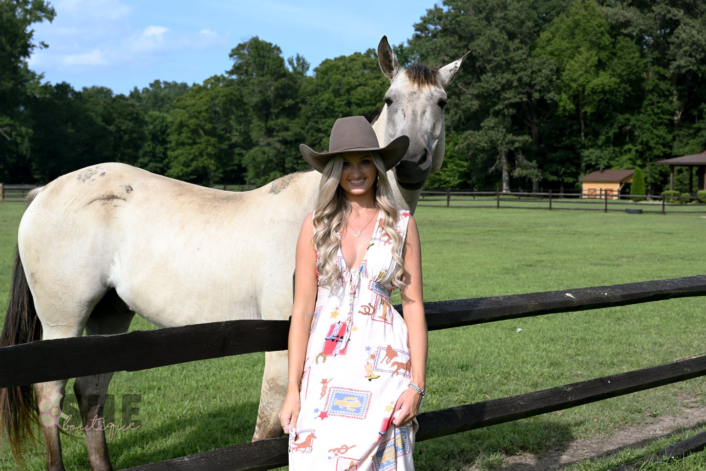 Ella Western Maxi Dress - She Chester