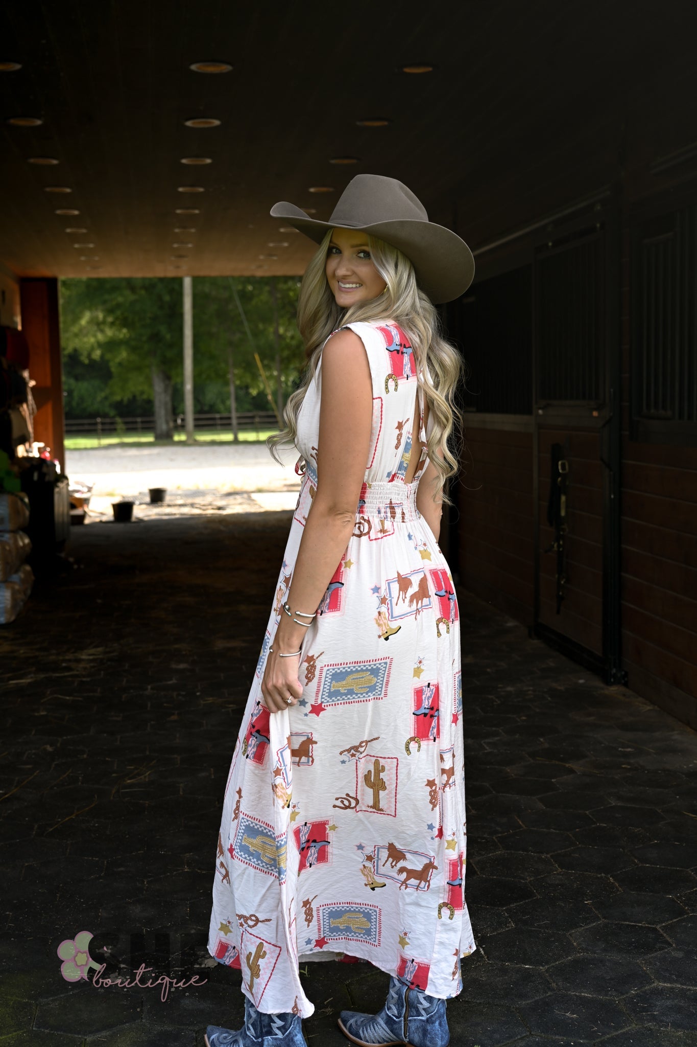 Ella Western Maxi Dress - She Chester