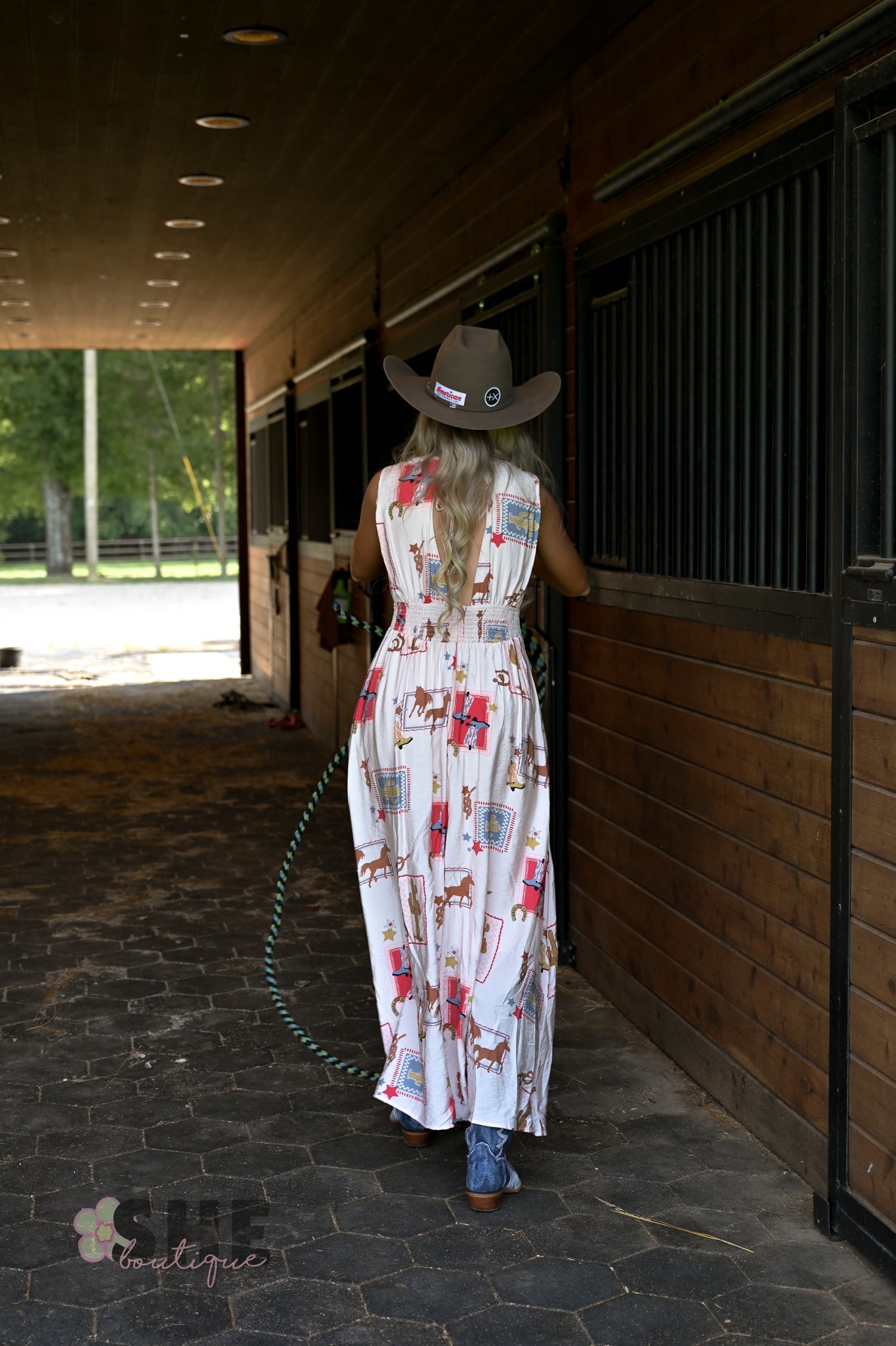 Ella Western Maxi Dress - She Chester