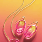 Elle Enamel Framed Drop Gold Sunset Ombre - She Chester