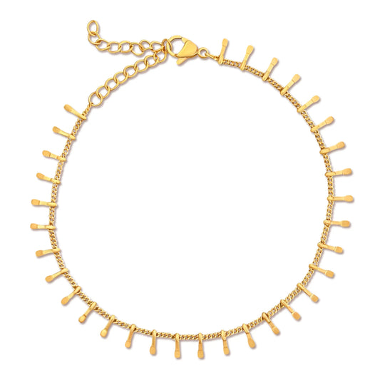 Adilene Gold Chain Anklet - 235