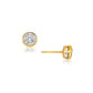 Cateana Bezel Stud Earring