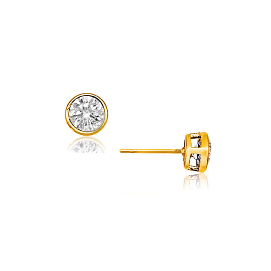 Cateana Bezel Stud Earring
