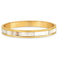 Estelle Mother Of Pearl Bangle Bracelet