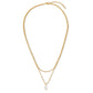 Jalen Double Chain Pearl Necklace