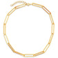 Lainey Gold Paperclip Chain Necklace - 103