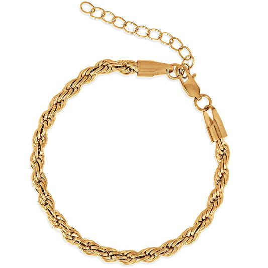 Luka Gold Rope Chain Bracelet - 138