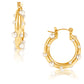 Nicoletta Pearl Hoop Earring - Gold 396