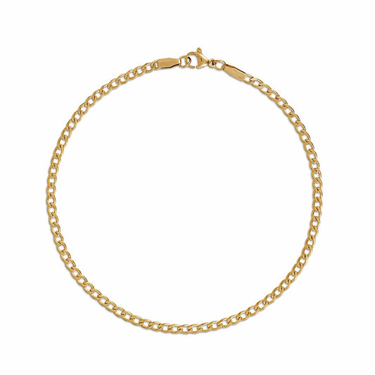 Nyx Gold Curb Chain Anklet - 283