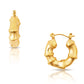 Waverly Bamboo Hoop Earring - Gold 196