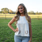 Embroidered Horseshoe Tank - She Chester