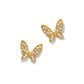 Enchanting Butterfly Gold Post - JA0026 - She Chester