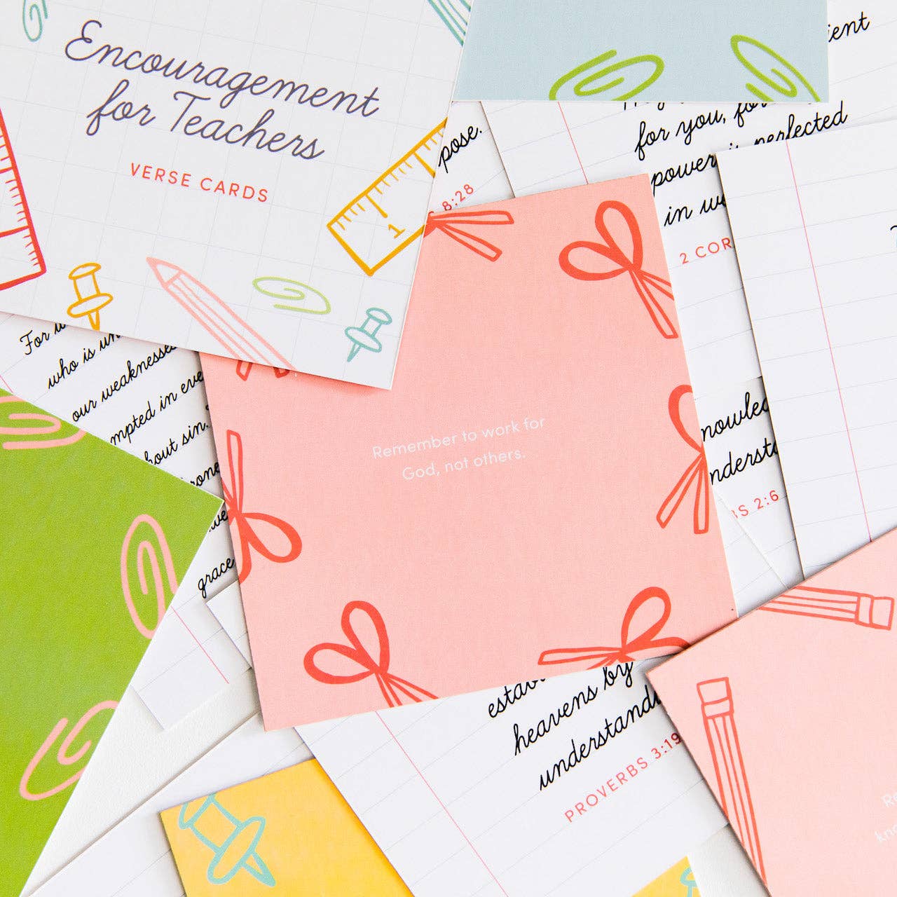 Encouragement for Teachers Verse Card Set - She Chester