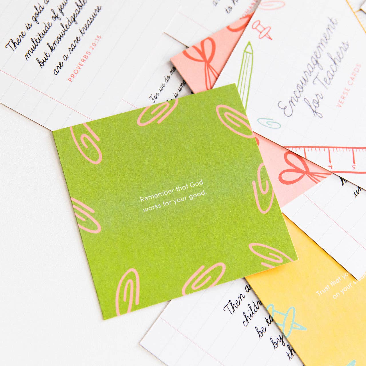 Encouragement for Teachers Verse Card Set - She Chester