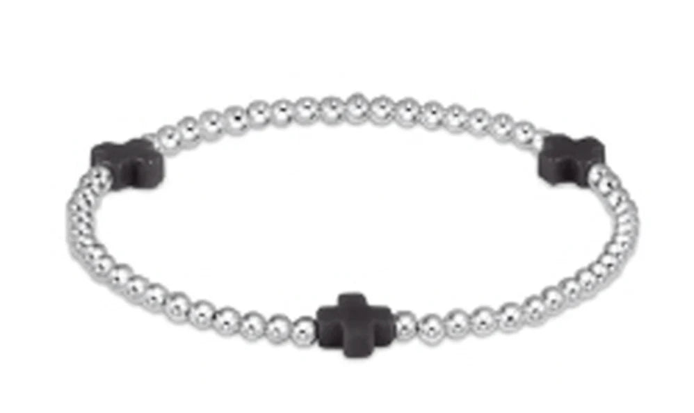 Signature Cross Sterling 3mm Charcoal