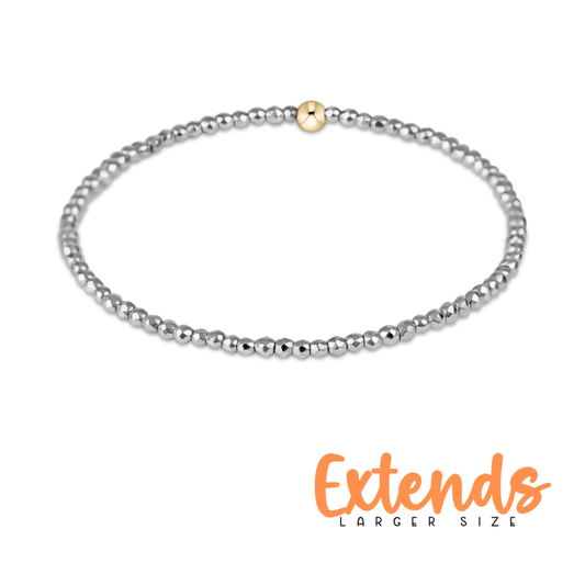 enewton Extends - Silver Faceted Hematite 2mm Bead - She Chester