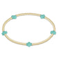 Mint Small Signature Cross Gold Pattern 2mm Bracelet