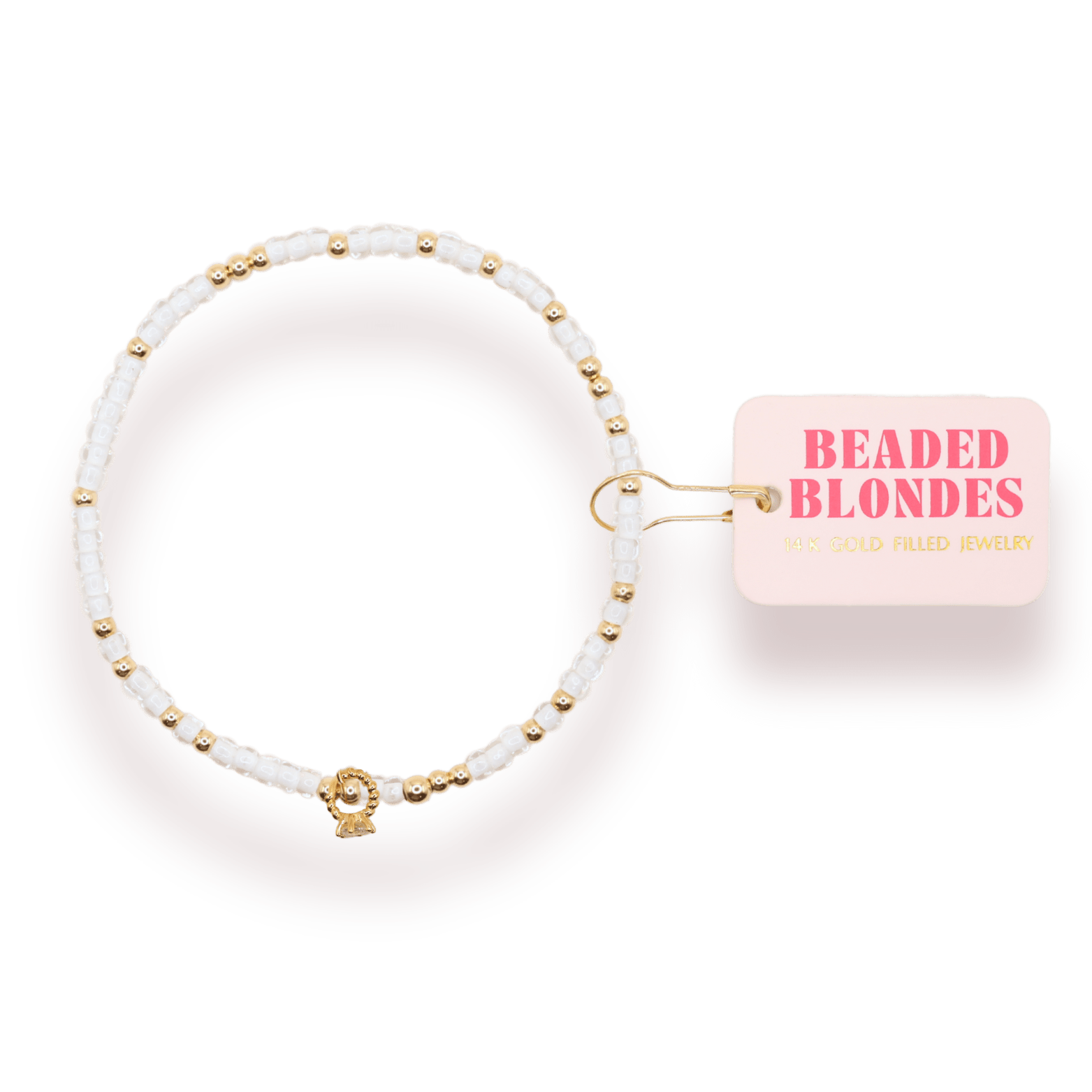 Engagement Ring Charm Sprinkle Bracelet: Standard 6.75 inch - She Chester