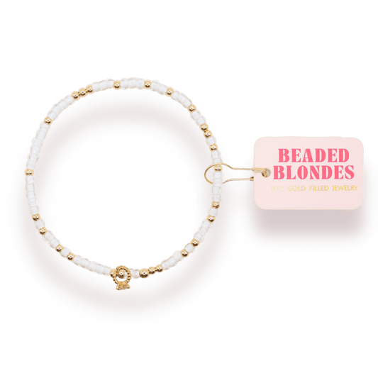 Engagement Ring Charm Sprinkle Bracelet: Standard 6.75 inch - She Chester