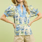 English Garden Blue Blouse - She Chester