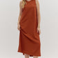 Studded Down Rust Maxi