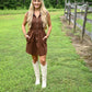 Espresso Bean Half Zip Dress - She Chester