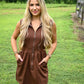 Espresso Bean Half Zip Dress - She Chester