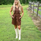 Espresso Bean Half Zip Dress - She Chester