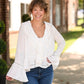 Evangeline White Blouse - She Chester