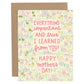 Everything I've Learned Mother's Day Card - She Chester