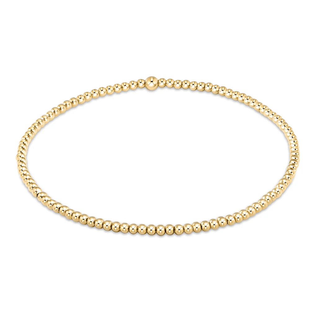 EXTENDS 2mm Gold Classic Bracelet - She Chester