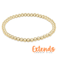 EXTENDS 4mm Classic Gold Bead - She Chester