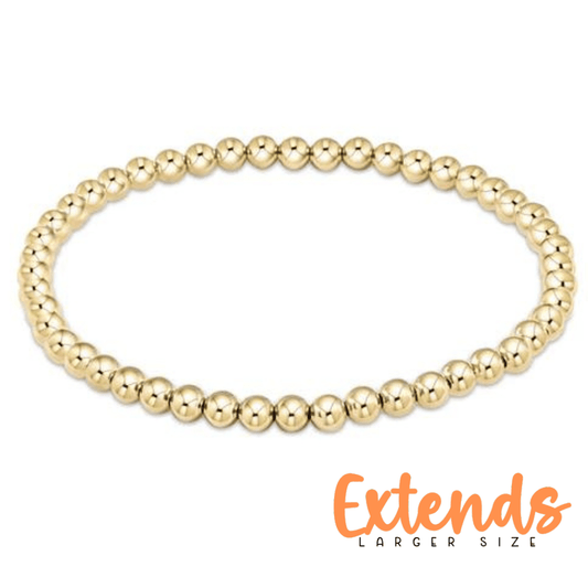 EXTENDS 4mm Classic Gold Bead - She Chester