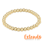 EXTENDS 5MM Gold Classic Bead - She Chester