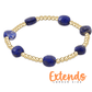 EXTENDS Admire Lapis Gold 3mm Bracelet - She Chester