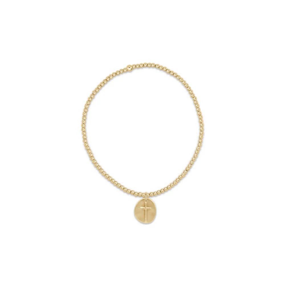 EXTENDS Classic Gold 2mm Inspire Small Gold Charm Bracelet - She Chester